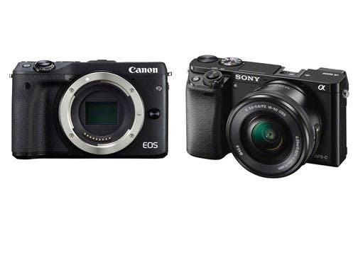 Canon EOS M10 Mirrorless with Silver 15-45mm STM Lens, White Canon EOS M10 Mirrorless with Silver 15-45mm STM Lens, White